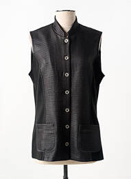 Gilet sans manche poches noir FRANCE RIVOIRE femme