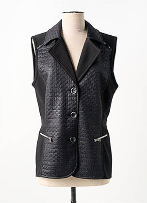 Veste casual poches noir FRANCE RIVOIRE femme