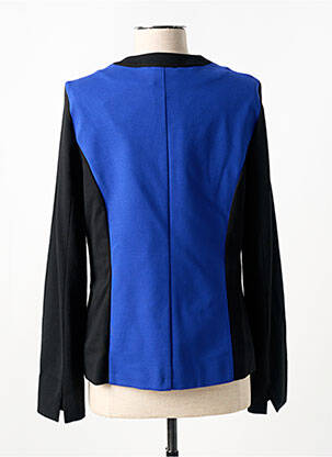 Veste casual col rond bleu GUY DUBOUIS femme