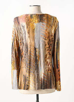 T-shirt manches longues manches longues marron GUY DUBOUIS femme
