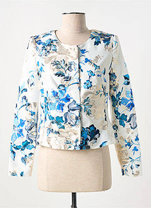 Veste chic manches 3/4 bleu MERI & ESCA femme
