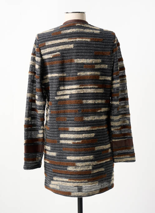 Gilet manches longues marron MERI & ESCA pour femme