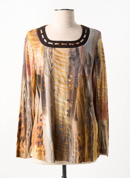 T-shirt marron GUY DUBOUIS pour femme