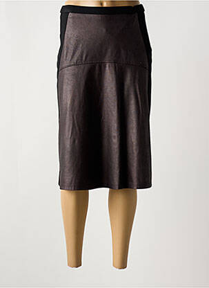 Jupe mi-longue coupe droite noir MERI & ESCA femme