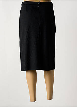 Jupe mi-longue stretch noir GUY DUBOUIS femme