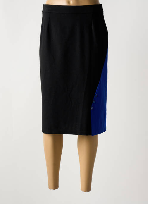 Jupe mi-longue noir GUY DUBOUIS pour femme