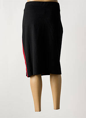 Jupe mi-longue stretch noir GUY DUBOUIS femme