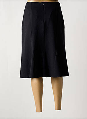 Jupe mi-longue coupe droite noir GUY DUBOUIS femme
