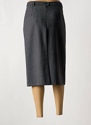 Jupe mi-longue coupe droite gris GUY DUBOUIS femme