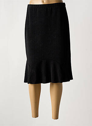 Jupe mi-longue stretch noir MERI & ESCA femme