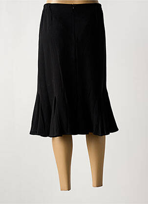 Jupe mi-longue stretch noir GUY DUBOUIS femme