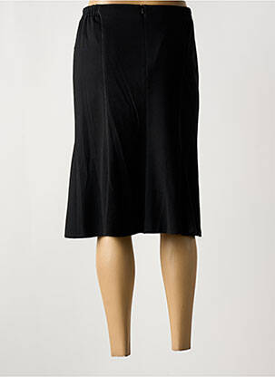 Jupe mi-longue coupe évasée noir GUY DUBOUIS femme