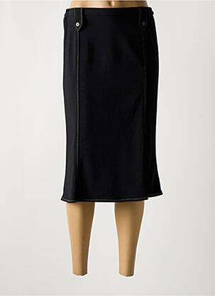 Jupe mi-longue stretch noir FRANCE RIVOIRE femme