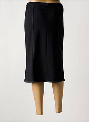 Jupe mi-longue stretch noir FRANCE RIVOIRE femme