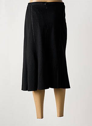 Jupe mi-longue stretch noir FRANCE RIVOIRE femme