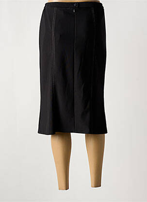 Jupe mi-longue stretch noir GUY DUBOUIS femme