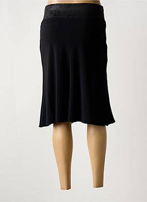 Jupe mi-longue coupe évasée noir GUY DUBOUIS femme