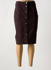 Jupe mi-longue marron GUY DUBOUIS pour femme seconde vue