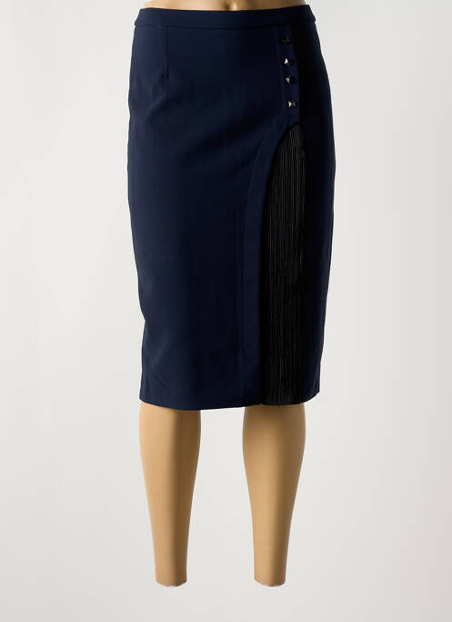 Jupe mi-longue taille normale bleu GREGORY PAT femme