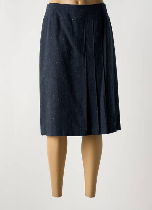 Jupe mi-longue bleu GUY DUBOUIS pour femme