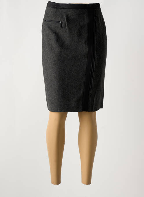 Jupe mi-longue gris IMPULSION pour femme