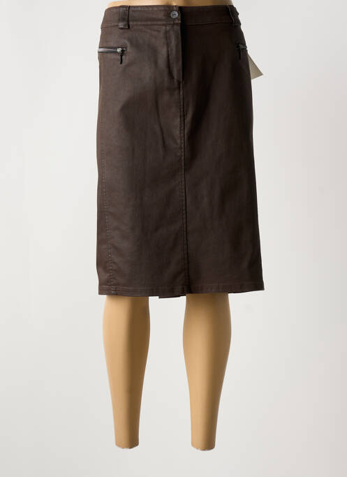 Jupe mi-longue marron MERI & ESCA pour femme