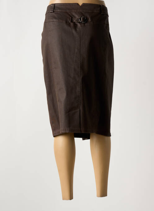 Jupe mi-longue marron MERI & ESCA pour femme