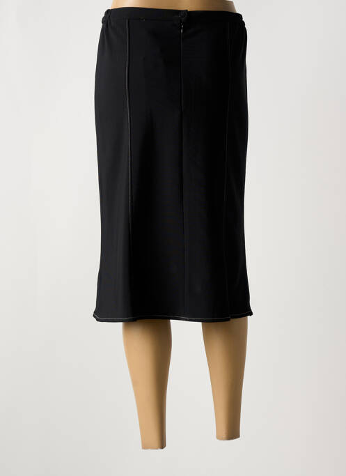 Jupe mi-longue noir FRANCE RIVOIRE pour femme