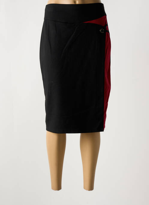 Jupe mi-longue noir GUY DUBOUIS pour femme