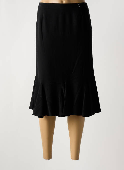 Jupe mi-longue noir GUY DUBOUIS pour femme