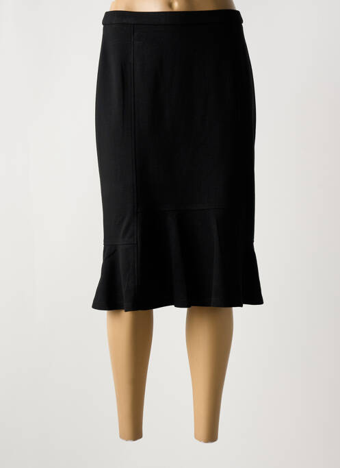 Jupe mi-longue noir GUY DUBOUIS pour femme