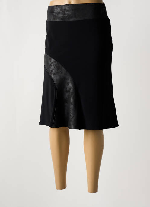 Jupe mi-longue noir GUY DUBOUIS pour femme
