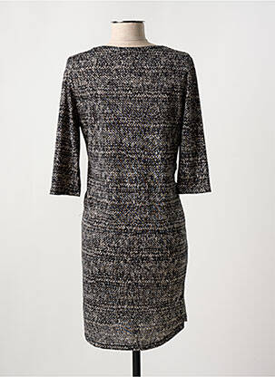 Robe mi-longue manches 3/4 manches 3/4 noir MERI & ESCA femme