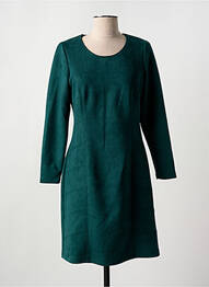 Robe mi-longue manches longues manches longues vert GREGORY PAT femme
