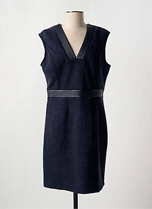 Robe mi-longue sans manche sans manche bleu GUY DUBOUIS femme