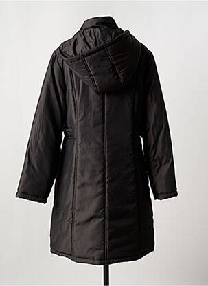 Manteau long a capuche a capuche noir FRANCE RIVOIRE femme