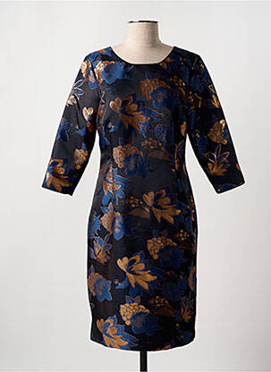 Robe mi-longue noir GUY DUBOUIS pour femme