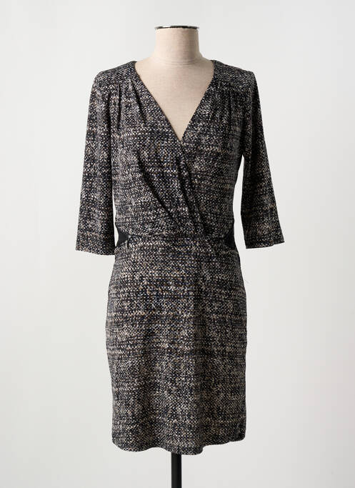 Robe mi-longue manches 3/4 manches 3/4 noir MERI & ESCA femme
