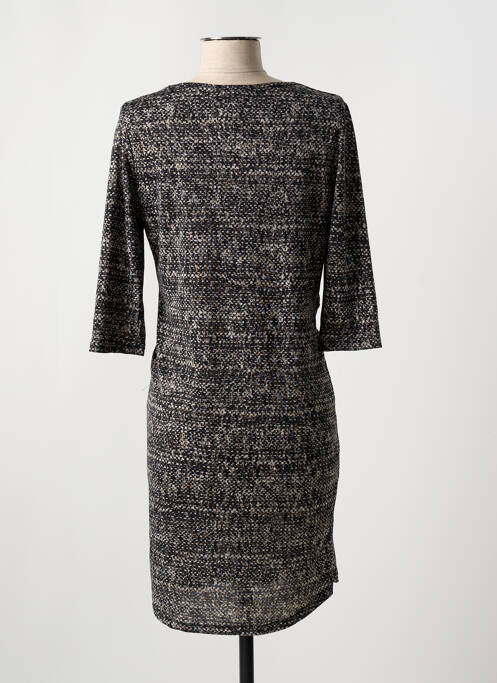 Robe mi-longue manches 3/4 manches 3/4 noir MERI & ESCA femme