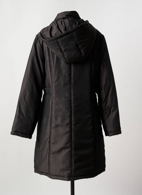 Manteau long noir FRANCE RIVOIRE pour femme