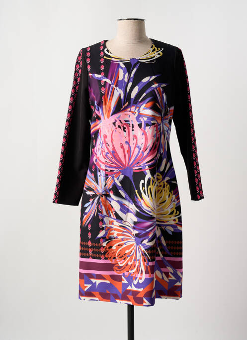 Robe mi-longue noir GUY DUBOUIS pour femme