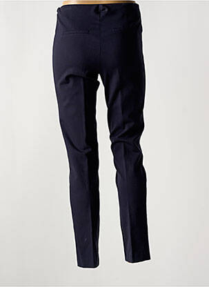 Pantalon slim taille élastique taille haute bleu GUY DUBOUIS femme
