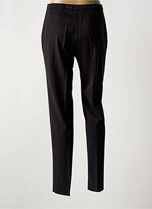 Pantalon slim tissage popeline taille haute noir GUY DUBOUIS femme