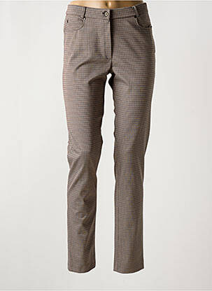 Pantalon slim stretch taille normale marron MERI & ESCA femme