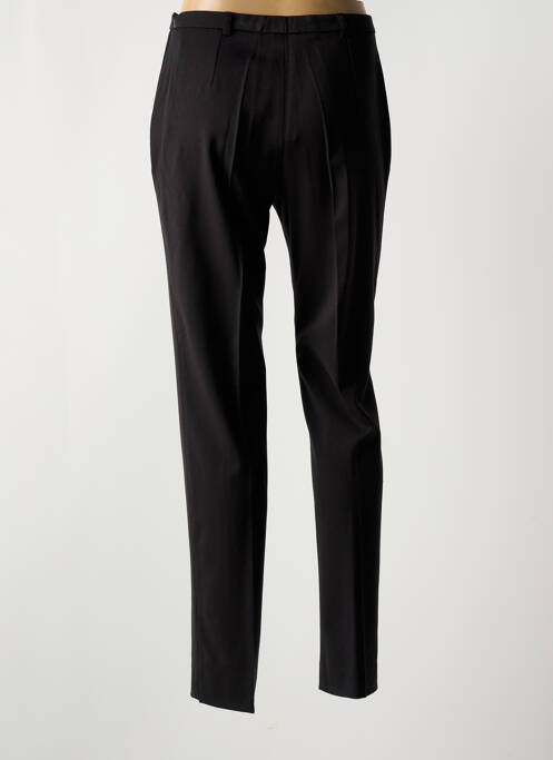 Pantalon slim tissage popeline taille haute noir GUY DUBOUIS femme