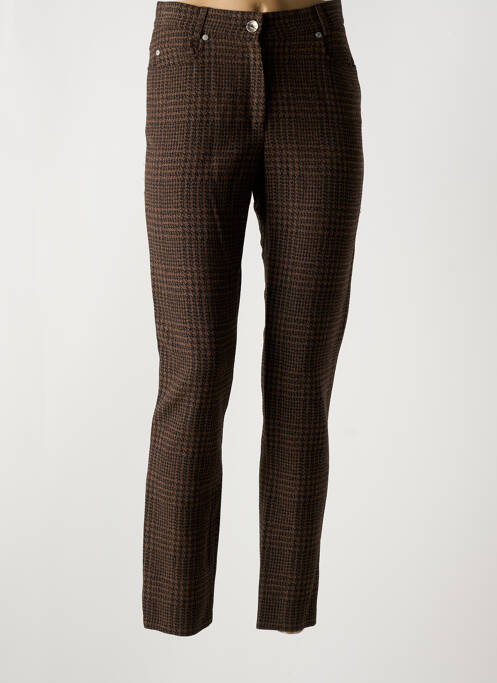 Pantalon slim marron GUY DUBOUIS pour femme