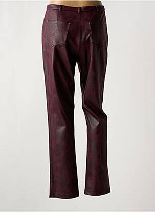 Pantalon slim stretch taille normale rouge GUY DUBOUIS femme