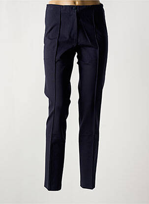 Pantalon slim taille haute taille haute bleu GUY DUBOUIS femme
