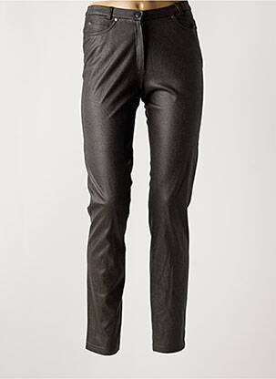 Pantalon slim stretch taille normale marron MERI & ESCA femme