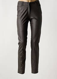 Pantalon slim stretch taille normale marron MERI & ESCA femme